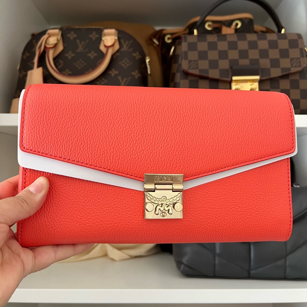 MCM coral Crossbody Bag